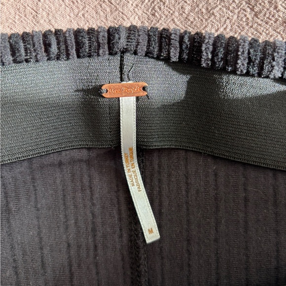 Free People Black Velvet Flare Pants - Picture 4 of 8